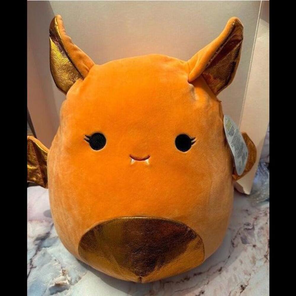 Squishmallows Tangie the Orange Bat 12" Halloween Limited Edition Plush - Picture 1 of 3